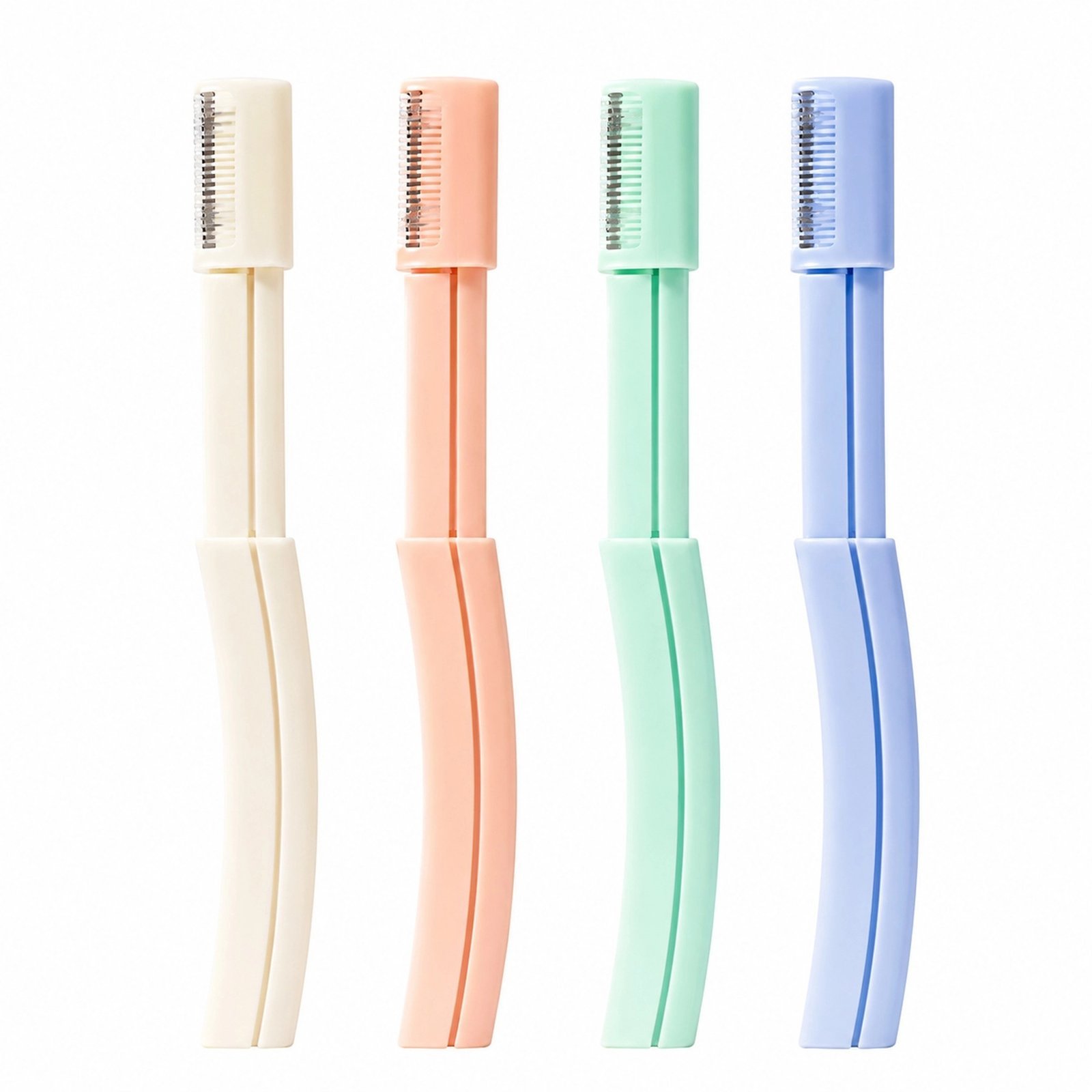 Dual-Head Eyebrow Razor with Built-in Comb — Safety Guard, Beginner-Friendly, Macaron Colors - Image 2