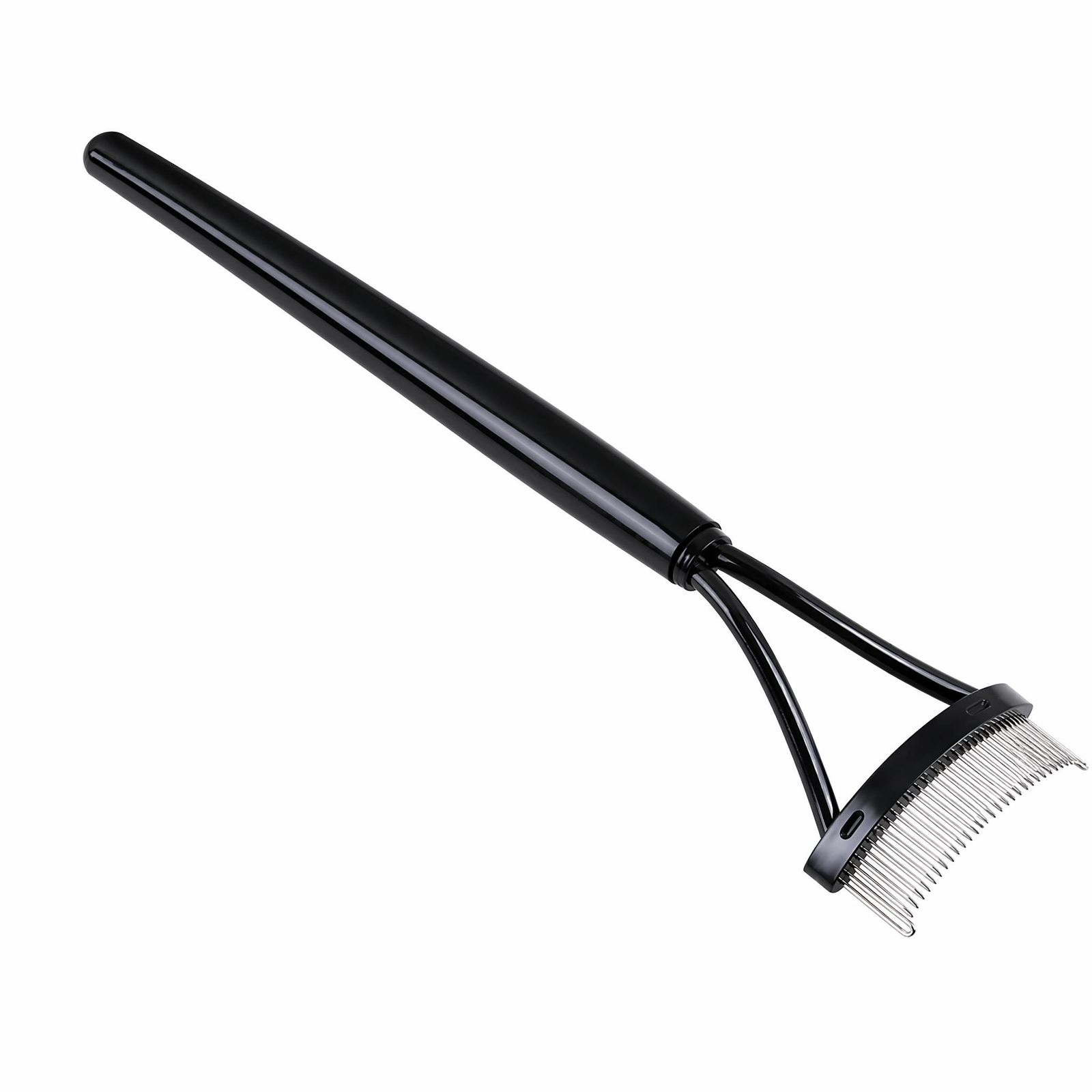 Eyelash Comb Separator — Precision Stainless Steel Teeth, Curved Eye-Shape Design (Silver) - Image 3