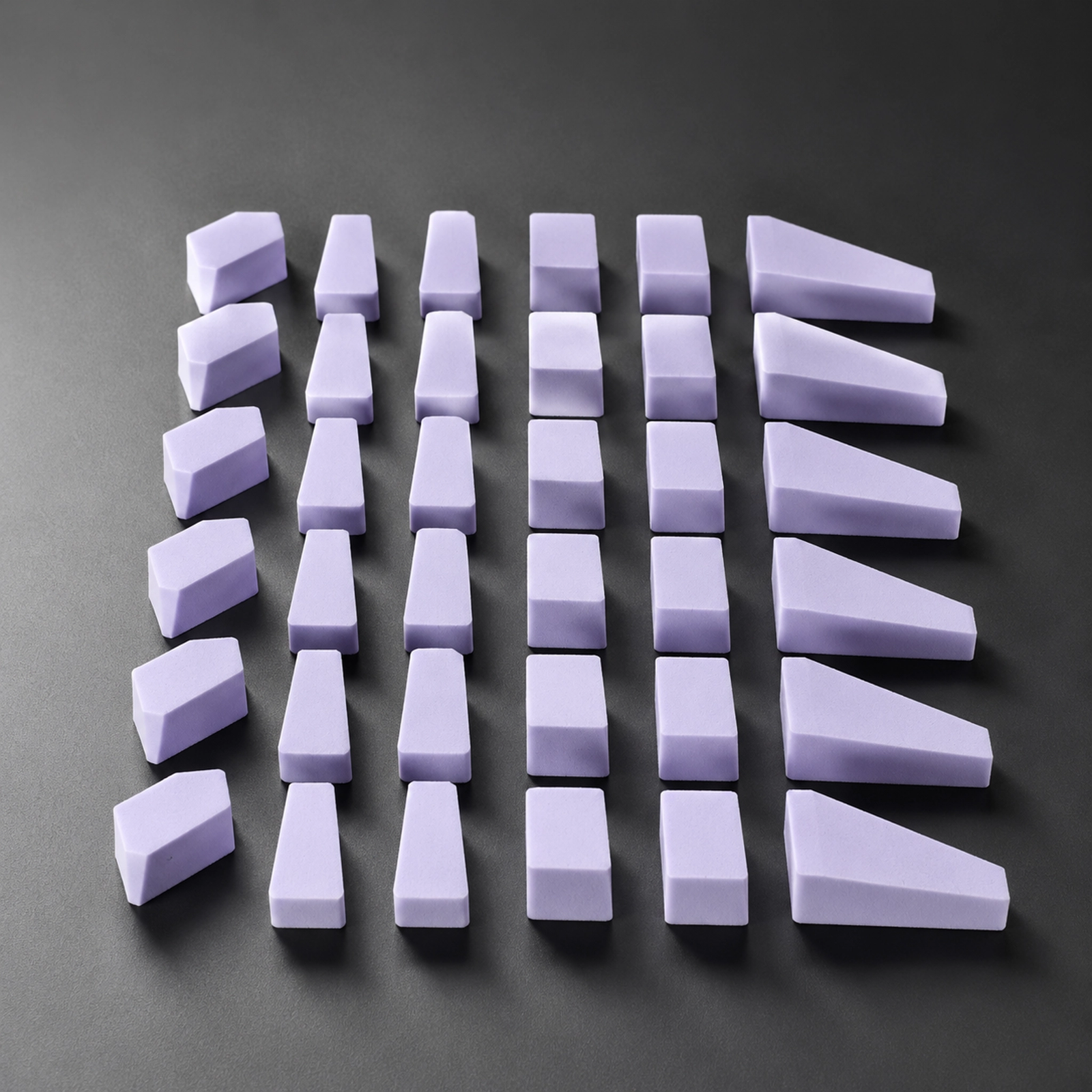 Lavender Purple Makeup Sponge Set — Multi-Shape Beauty Blender for Foundation, Concealer & Powder (5 Colors) - Image 11