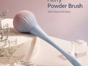 Large Powder Brush — Fluffy & Soft Bristles, Ergonomic Waist-Design Handle (Morandi Color Options)