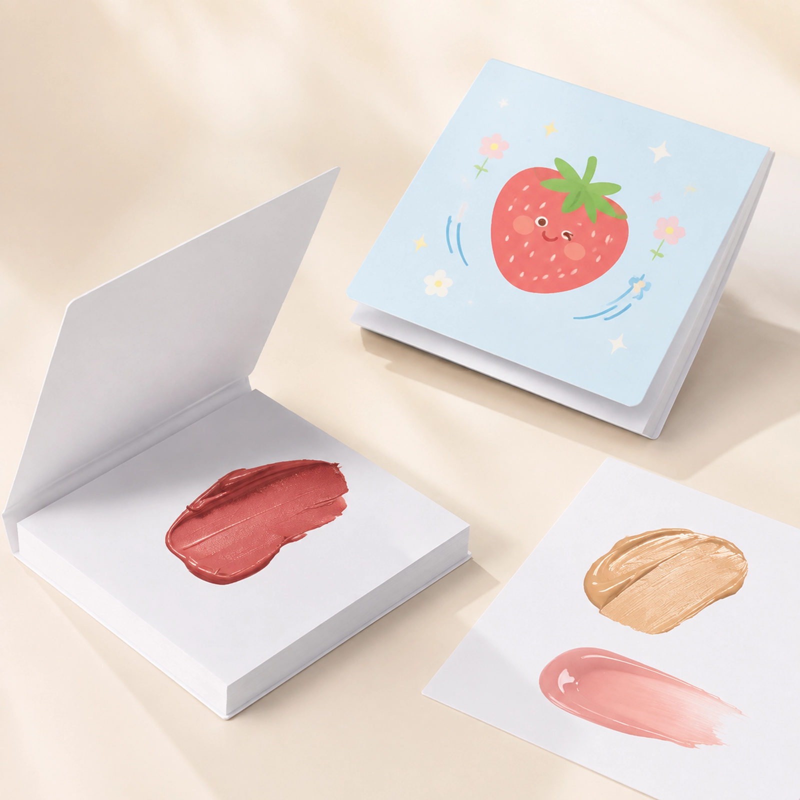 Multi-Functional Makeup Palette Paper — Disposable Tear-Off Sheets for Lipstick, Foundation & Nail Art (4 Macaron Colors) - Image 3