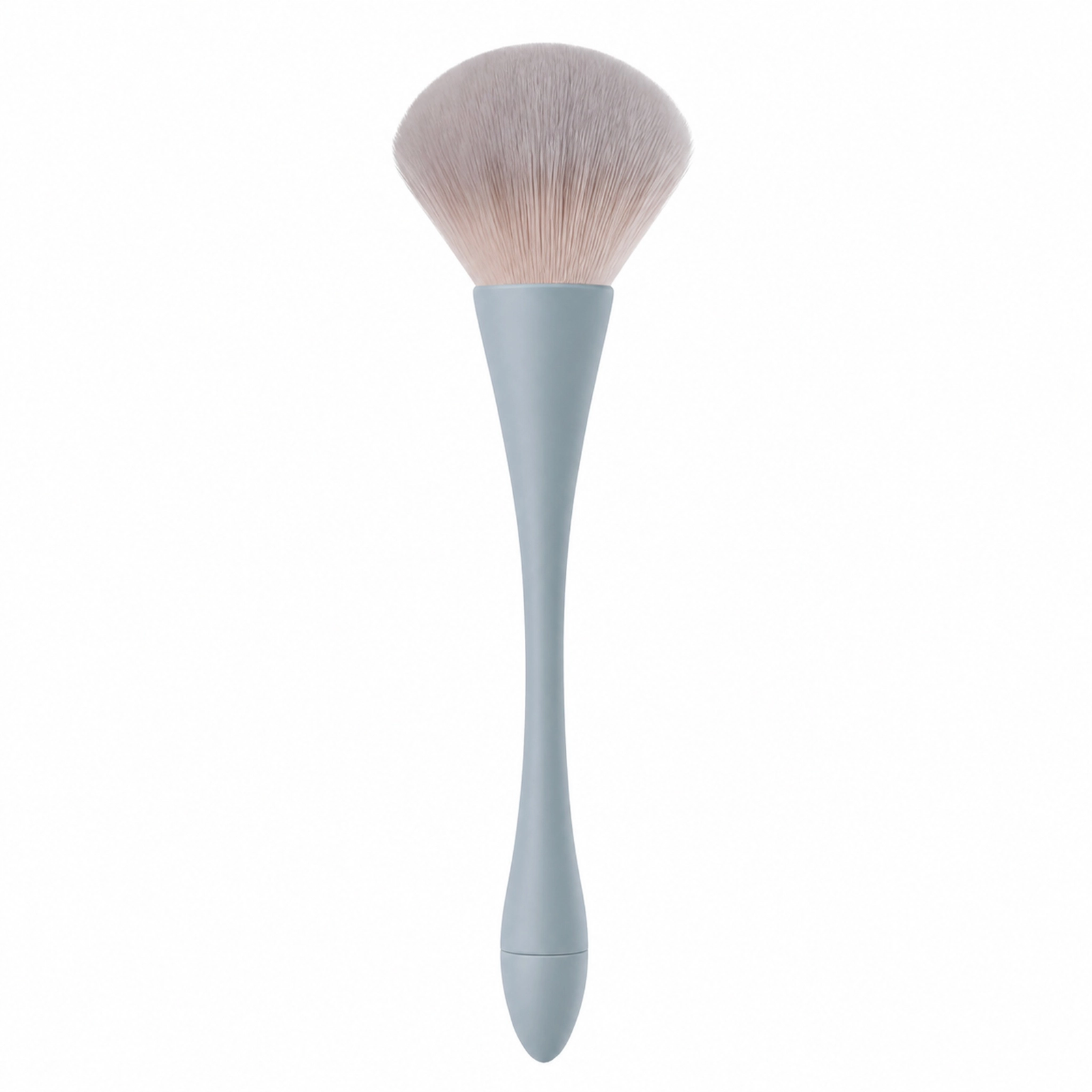 Large Powder Brush — Fluffy & Soft Bristles, Ergonomic Waist-Design Handle (Morandi Color Options) - Image 3