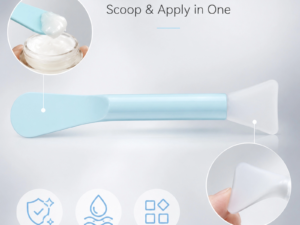 Dual-Ended Silicone Facial Mask Brush — Food-Grade Silicone, Even Application, Easy Clean (Multi-Color)