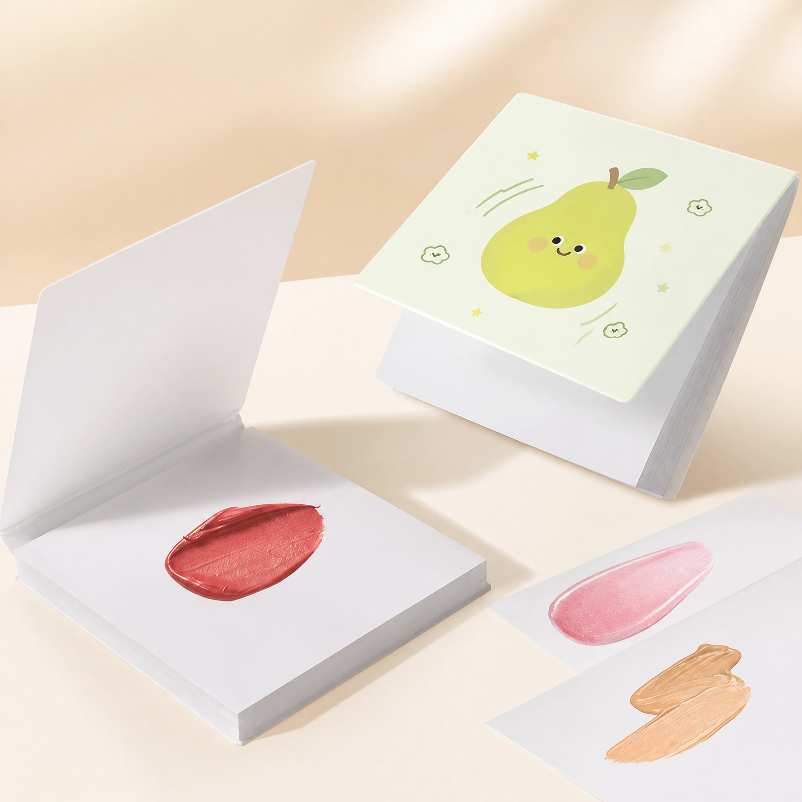 Multi-Functional Makeup Palette Paper — Disposable Tear-Off Sheets for Lipstick, Foundation & Nail Art (4 Macaron Colors) - Image 4