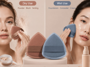Morandi Soft Triangle Makeup Puff Set — Velvet Touch, Streak-Free Finish, Wet & Dry Use (Multi-Pack)