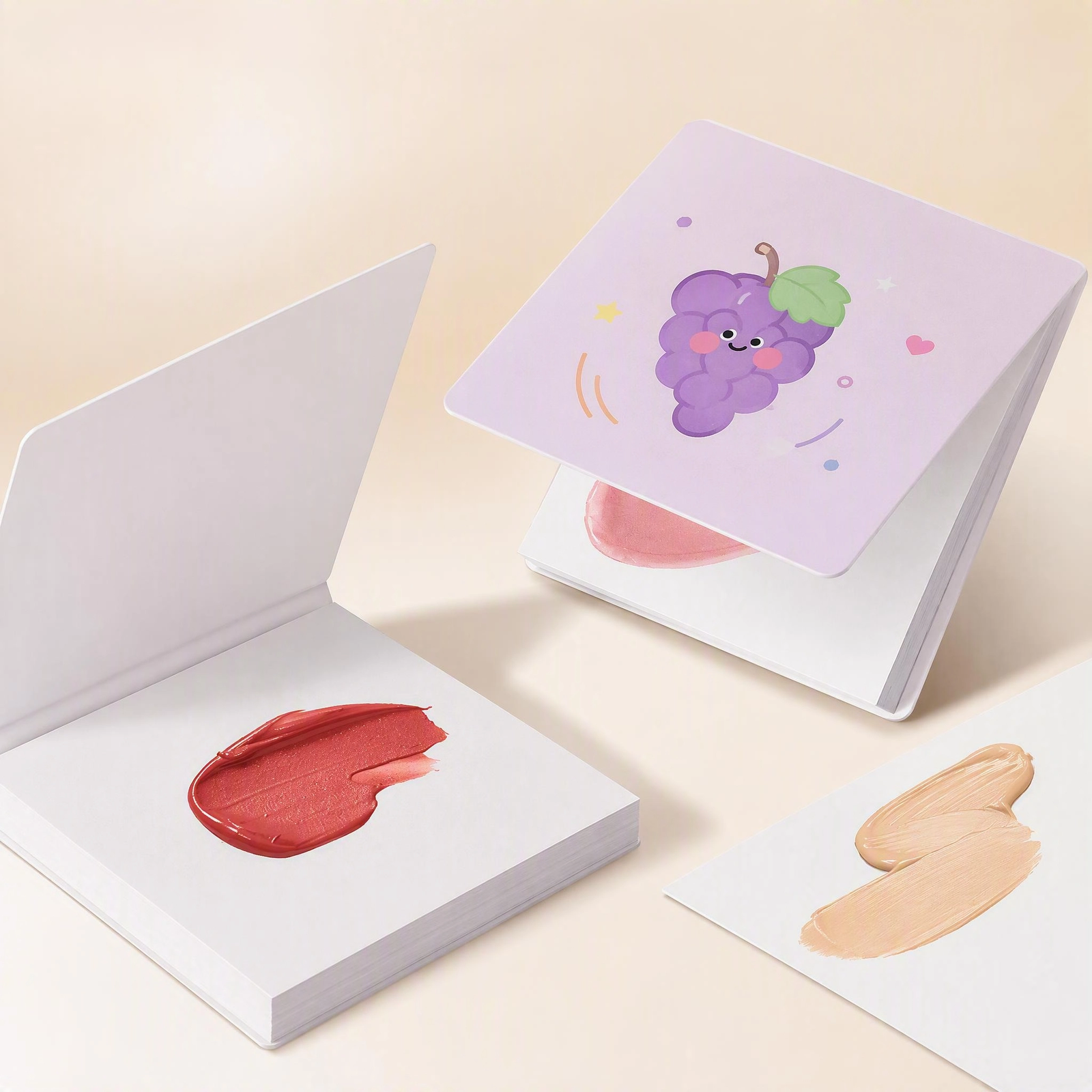 Multi-Functional Makeup Palette Paper — Disposable Tear-Off Sheets for Lipstick, Foundation & Nail Art (4 Macaron Colors) - Image 5