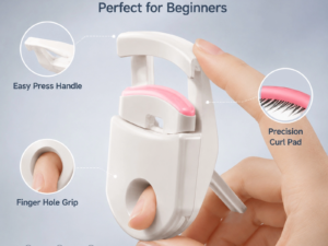 Portable Mini Eyelash Curler — Compact & Travel-Friendly, Natural Long-Lasting Curl, Lash Applicator Assistant