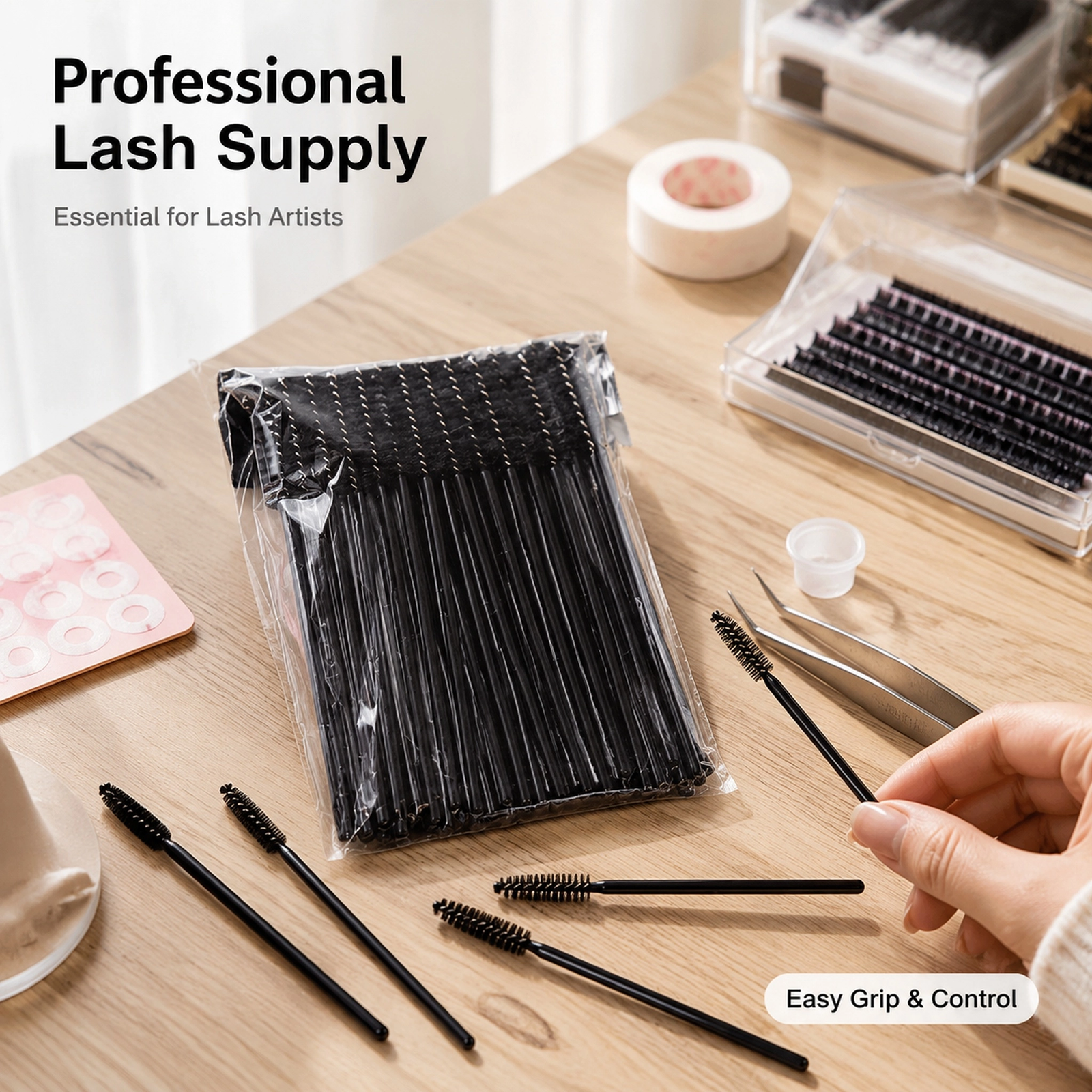 Disposable Micro Applicator Brushes 100pcs — Ultra-Fine Fiber Tips, Precise Application, Hygienic & Multi-Use (Black) - Image 2