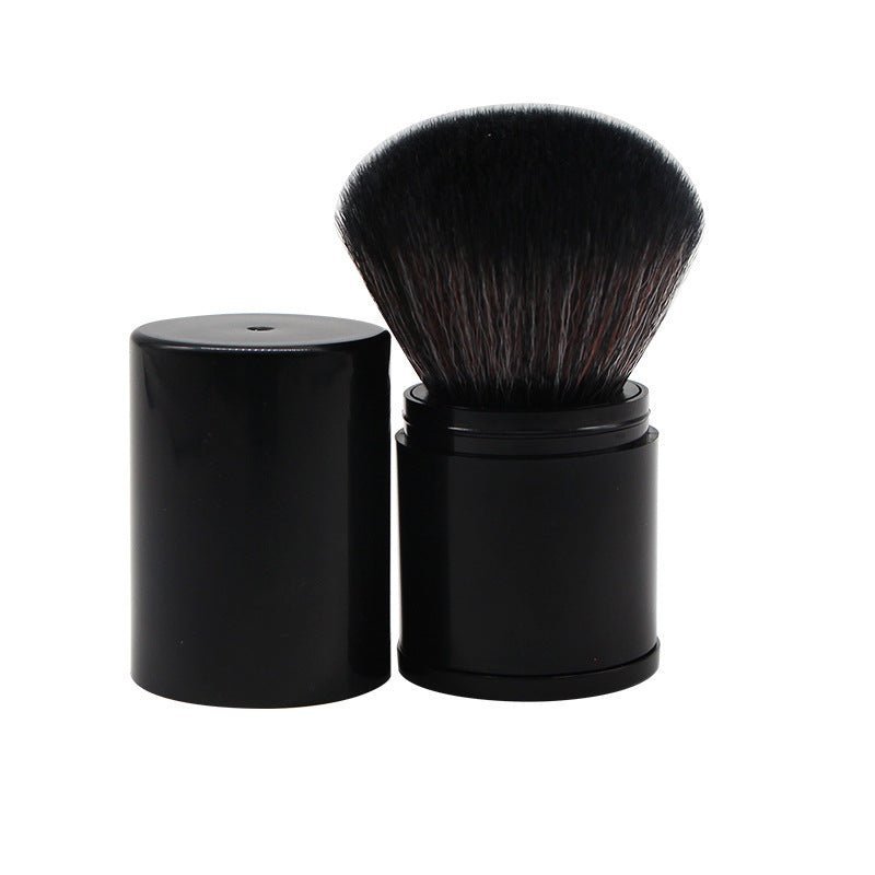 Retractable Powder Blush Brush — Soft Nylon Bristles, Portable Design with Protective Lid for Travel - Image 7