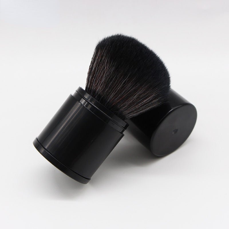Retractable Powder Blush Brush — Soft Nylon Bristles, Portable Design with Protective Lid for Travel - Image 6