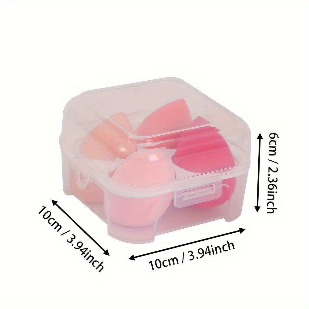4pcs Makeup Sponges Beauty Blender Set — Soft Non-Latex Material, Wet & Dry Use, with Travel Case - Image 5