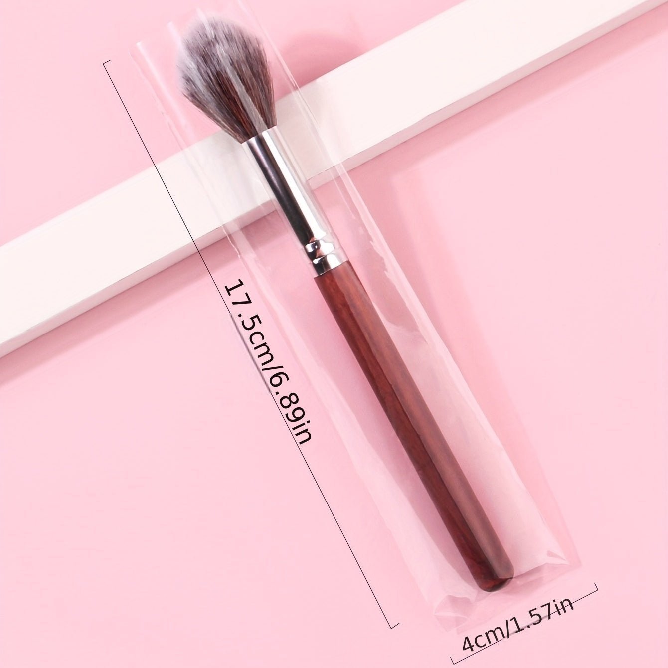 Premium Nylon Bristle Highlighter Brush — Soft Synthetic Fibers, High Powder Pick-Up, Natural Luminous Finish - Image 9