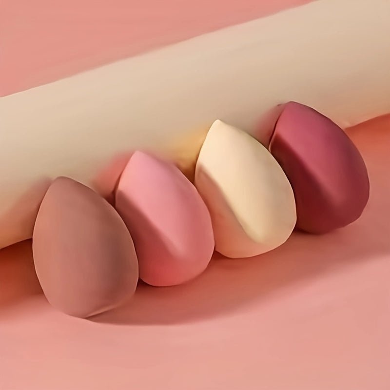 4pcs Makeup Sponge Blender Set — Non-Latex Beauty Sponges, Wet & Dry Use for Flawless Foundation - Image 3