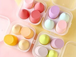 4PCS Premium Makeup Sponge Set - Bouncy Beauty Blender, Soft for Wet & Dry Use