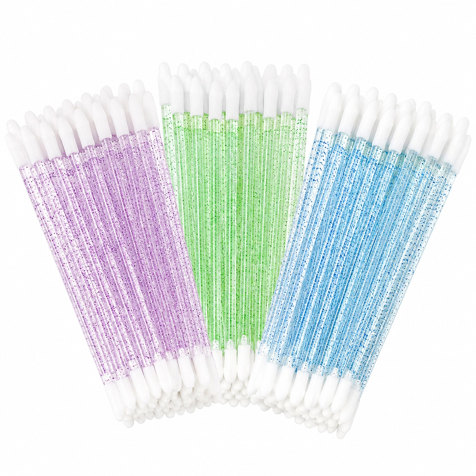 Disposable Lip Brush Applicators — Soft Hygienic Brush Head, Glitter Handle, Multi-Use (3 Colors) - Image 5