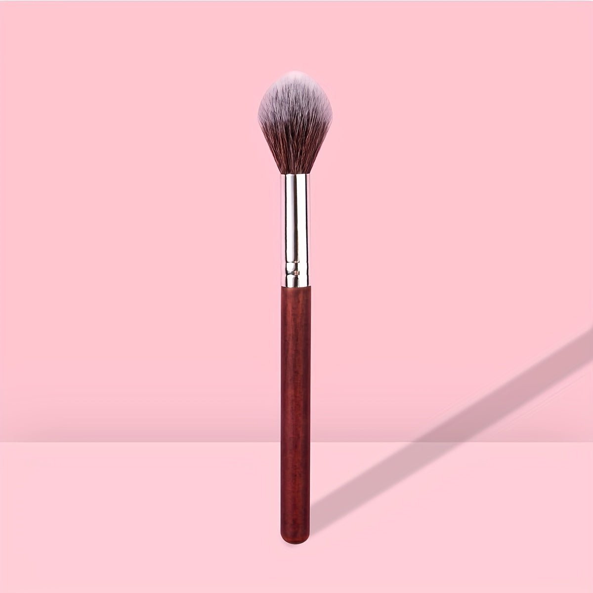 Premium Nylon Bristle Highlighter Brush — Soft Synthetic Fibers, High Powder Pick-Up, Natural Luminous Finish - Image 2